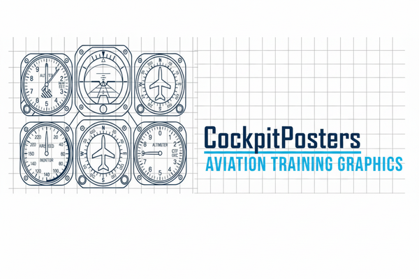 CockpitPosters Logo with Sky Blue